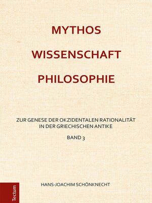 cover image of Mythos – Wissenschaft – Philosophie